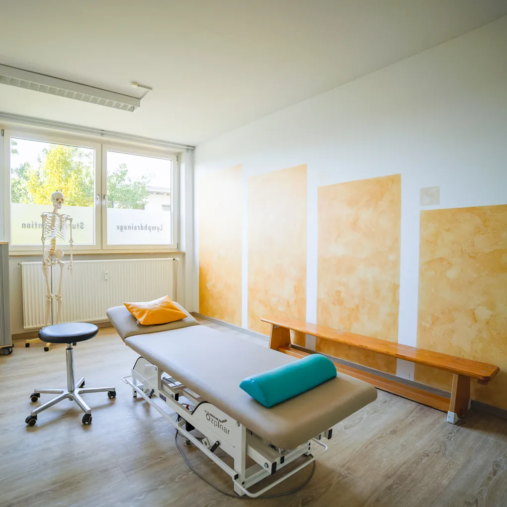 Behandlungsraum der Praxis für Physiotherapie Conny Dotzler